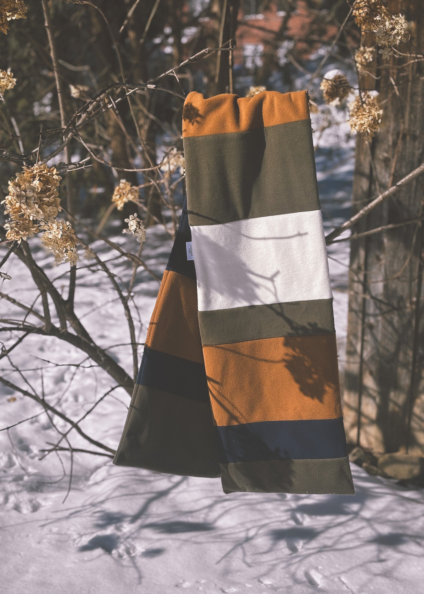 Foulard Polaire - Combo Taupe/Marine/Foret