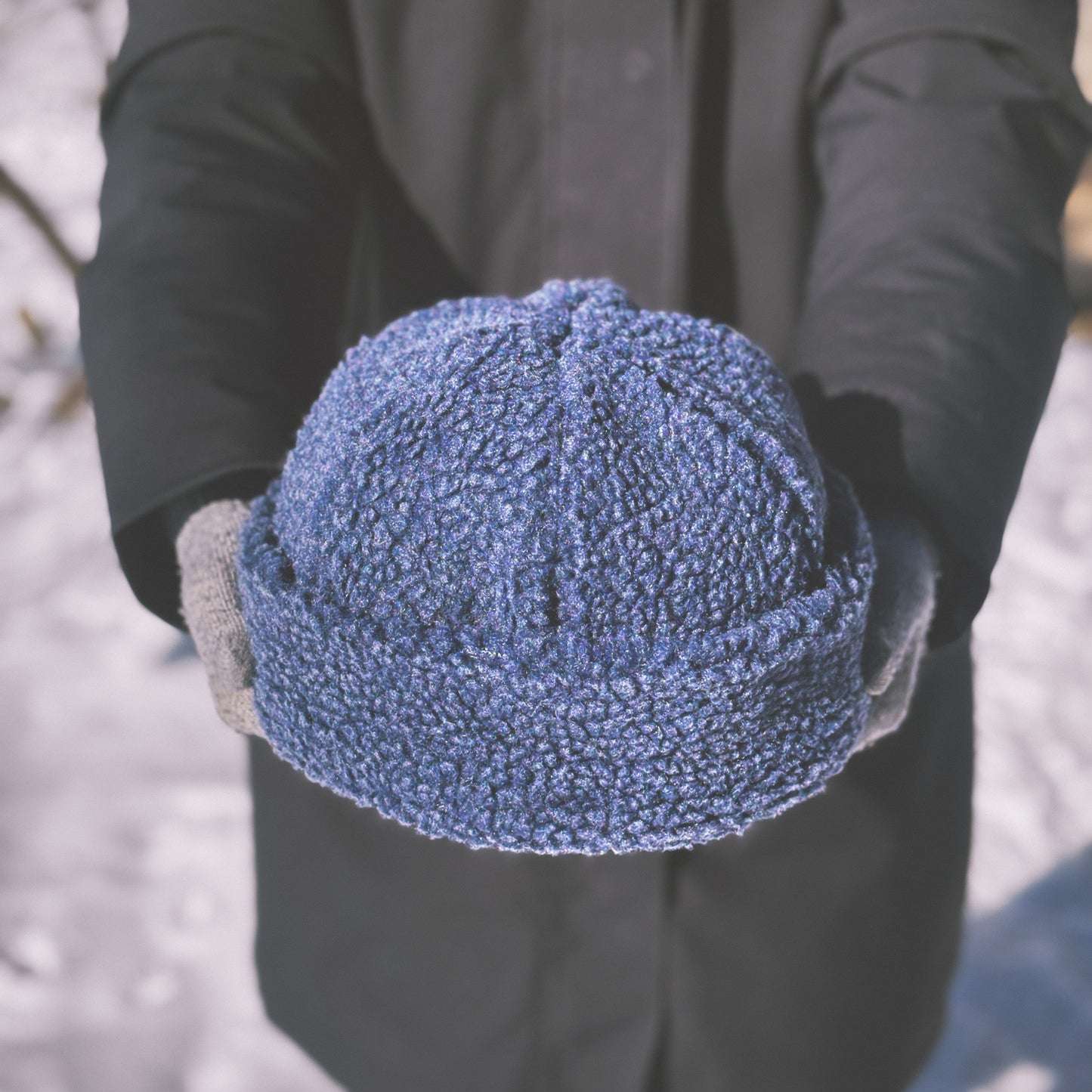 Sherpa Beanie - Denim