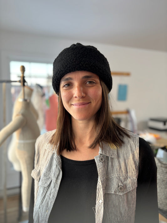 Tuque en Sherpa -  Noir